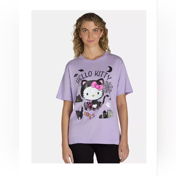 Kitty Hello Kitty Halloween Graphic Short Sleeve Tee, Womens Size XXS 00 - Picture 2 of 7